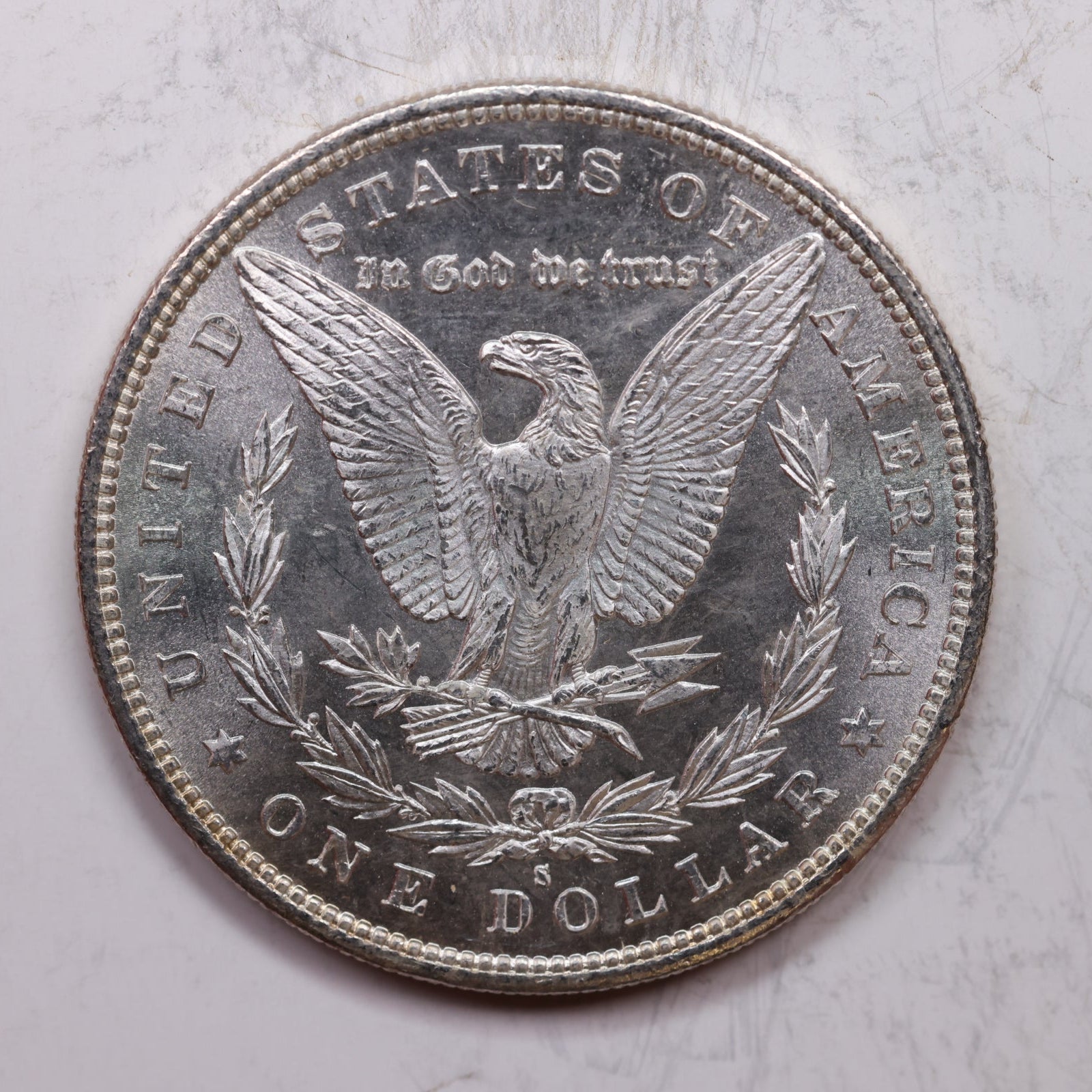 1879-S Morgan Silver Dollar, Mint State Coin, Store Sale #DR0105
