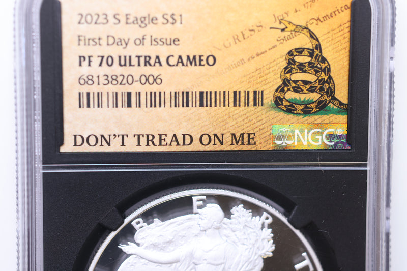2023-S American Silver Eagle, First Day of Issue, SALE