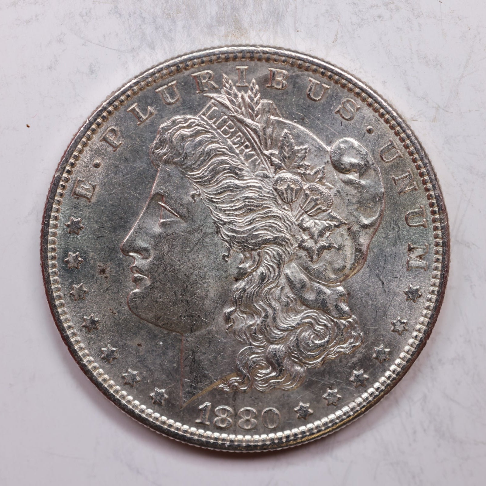 1880-S Morgan Dollar, Mint State Uncirculated Coin, Store #DR0109