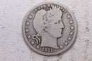1911-S Barber Silver Quarter., Very Good., Circulated Coin., Store
