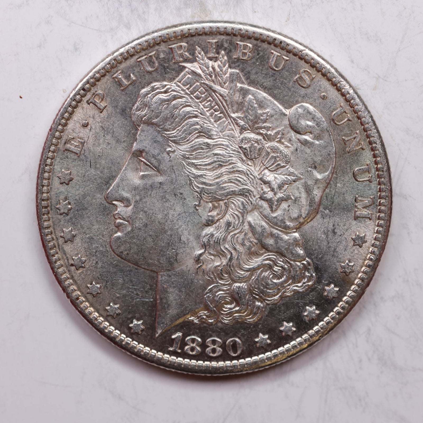 1880-S Morgan Silver Dollar, Mint State Coin, UNC, Store Sale #DR0111