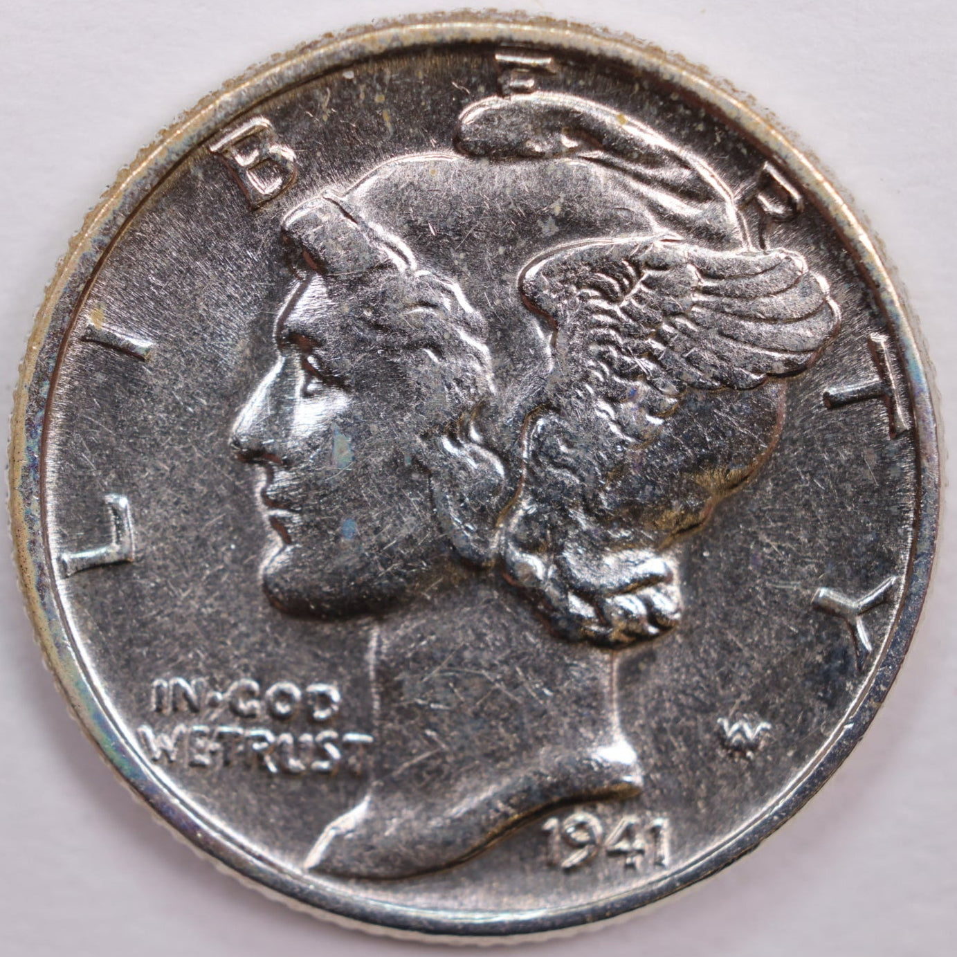1941 Mercury Dime, Mint State Uncirculated Coin, Store #DE0087