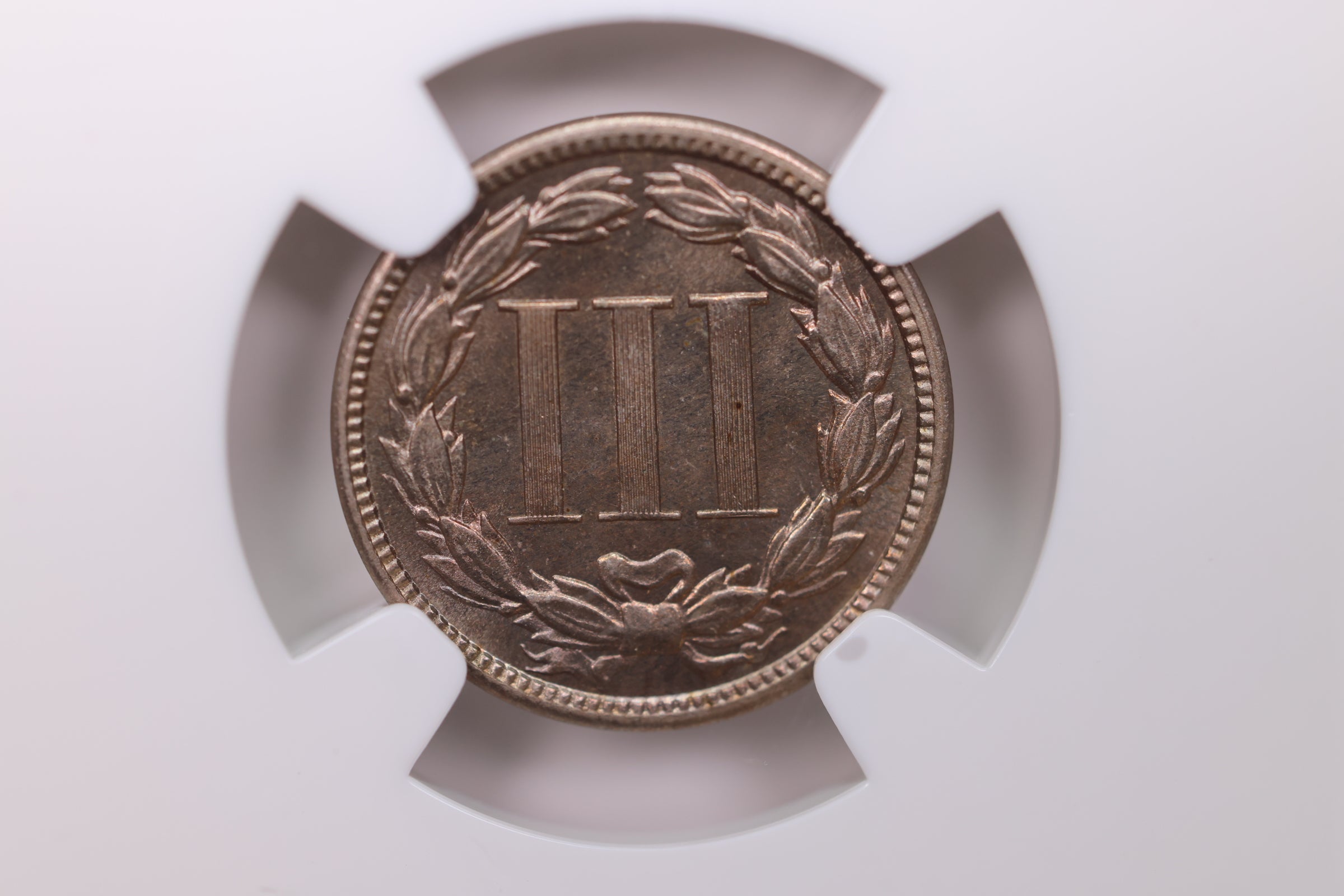 1886 3 Cent CN, Great Eye Appeal.  NGC PF-65., SALE #88211