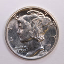 1942 Mercury Silver Dime., Nice Mint State Coin., STORE