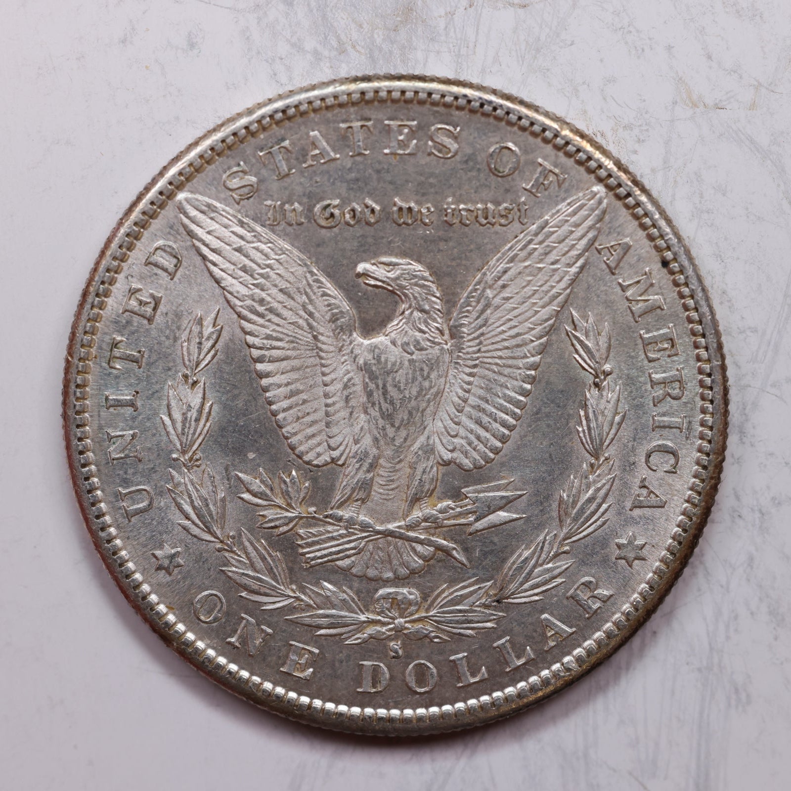 1881-S Morgan Silver Dollar, Uncirculated Mint State Coin, Store Sale #DR0121