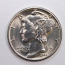 1944 Mercury Silver Dime., Nice Mint State Coin., STORE