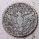 1914-D Barber Silver Quarter., Very Good., Circulated Coin., Store