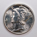 1944-D Mercury Silver Dime., Nice Mint State Coin., STORE