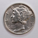 1945 Mercury Silver Dime., Nice Mint State Coin., STORE