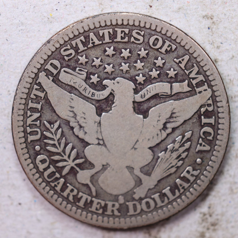 1914-S Barber Silver Quarter., Fine., Circulated Coin., Store