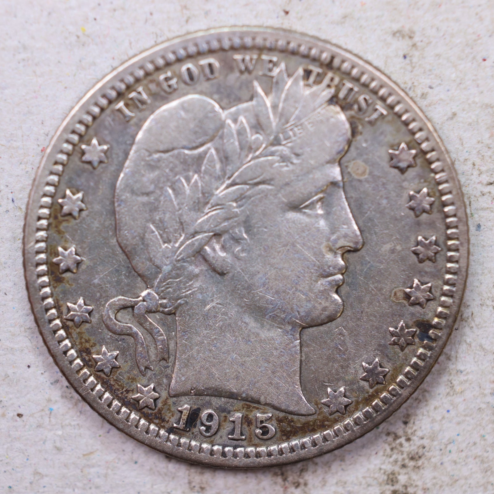 1915 Barber Quarter, Fine Circulated Coin, Store #QR1126
