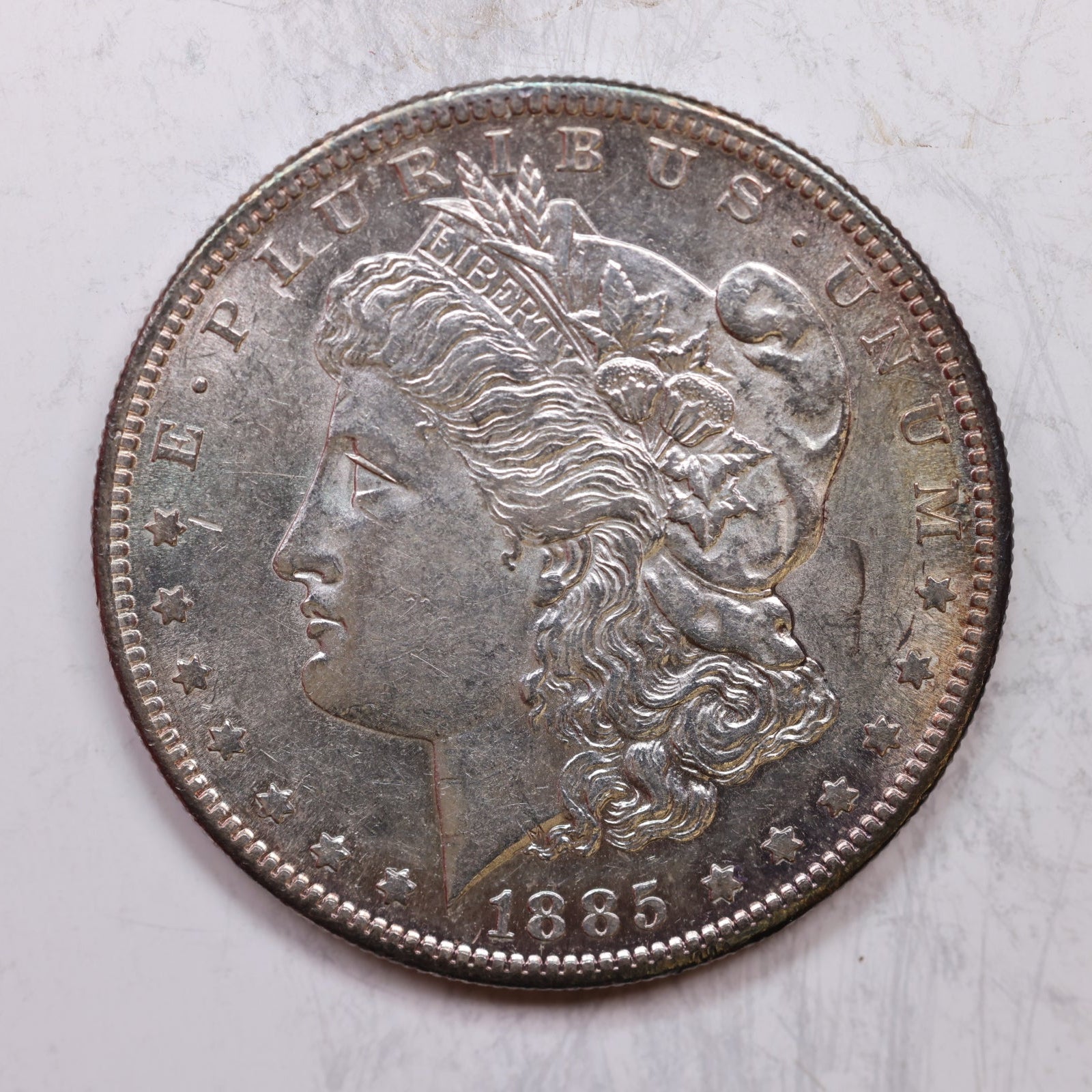 1885-S Morgan Dollar, Mint State Uncirculated Coin, Store #DR0137