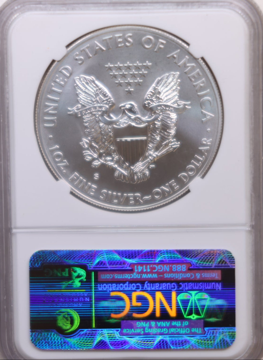 2011-S American Silver Eagle, 25th Anniversary, NGC MS-70, Store Sale #AE0278.