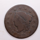 1830 Large Cent, Very Good., Circulated Coin. Store
