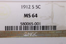 1912-S Liberty Nickel., KEY Date., NGC Certified MS-64., SALE