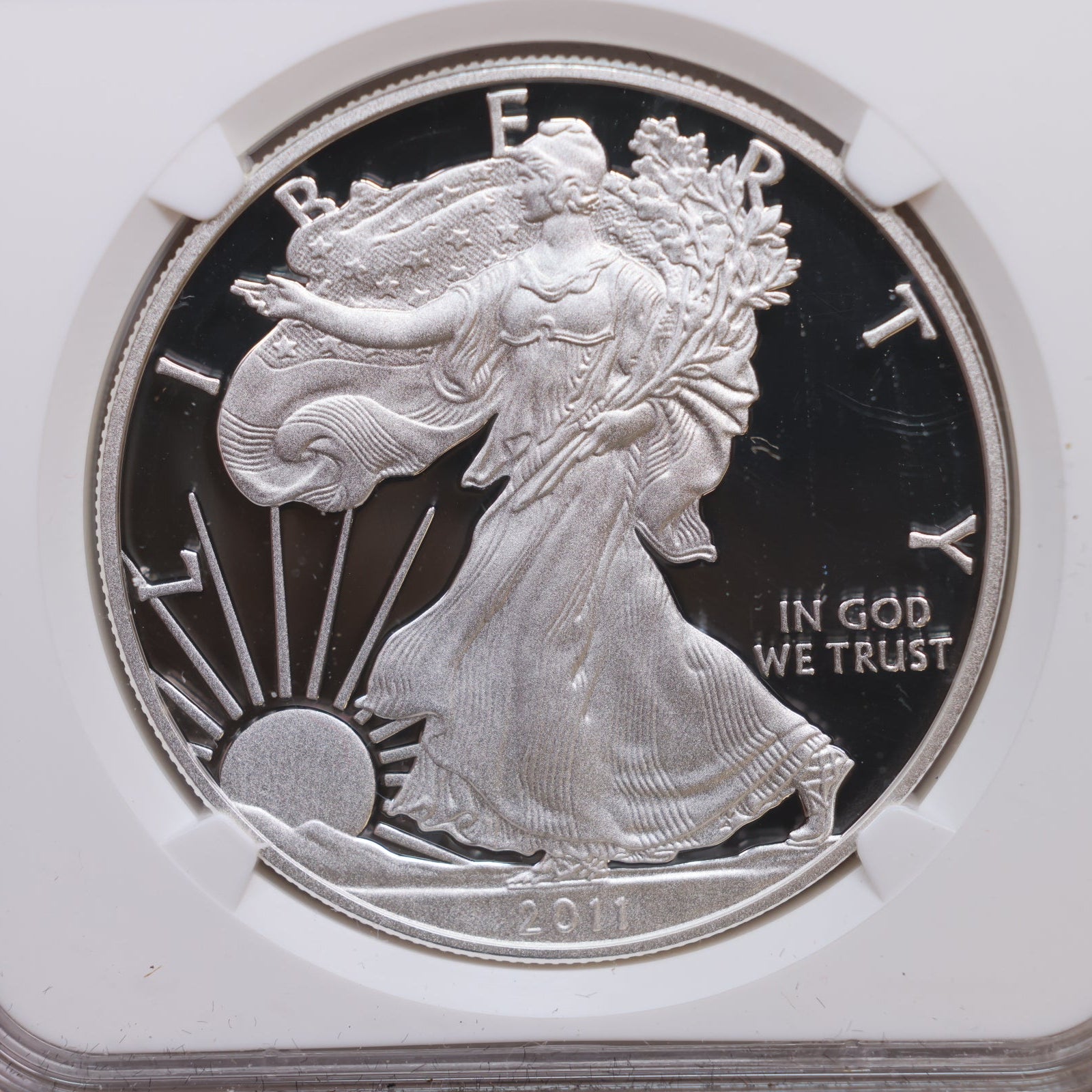 2011-W American Silver Eagle, 25th Anniversary, NGC PR-70,  Store Sale #AE0280.