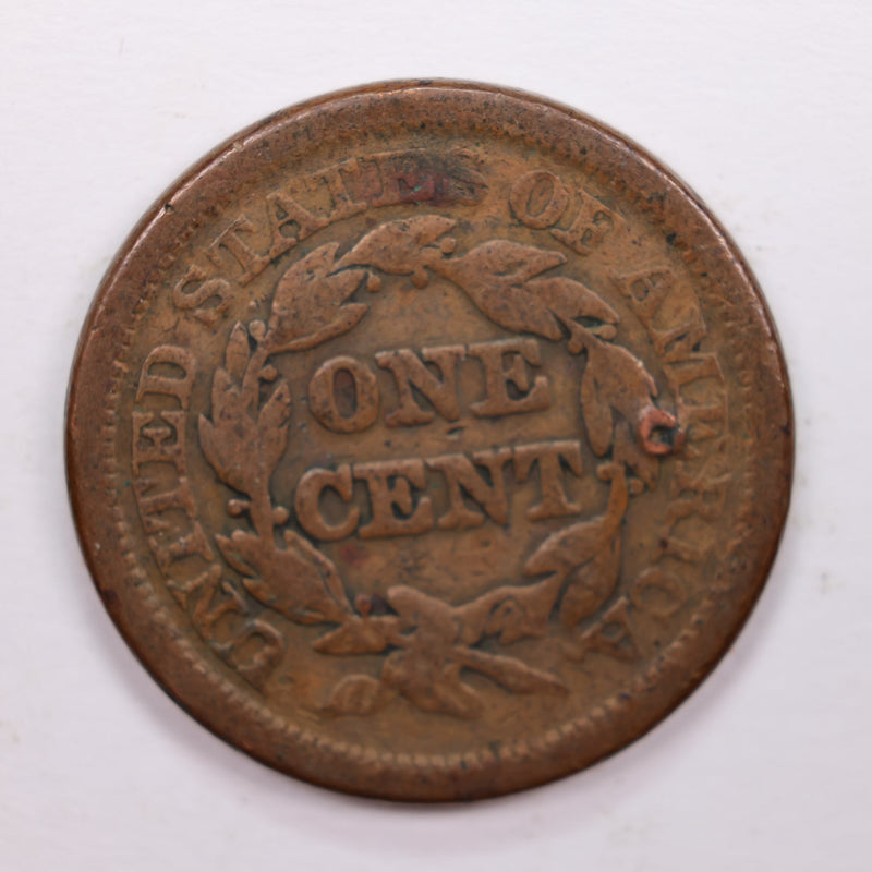 1848 Large Cent, Very Good Details., Circulated Coin. Store