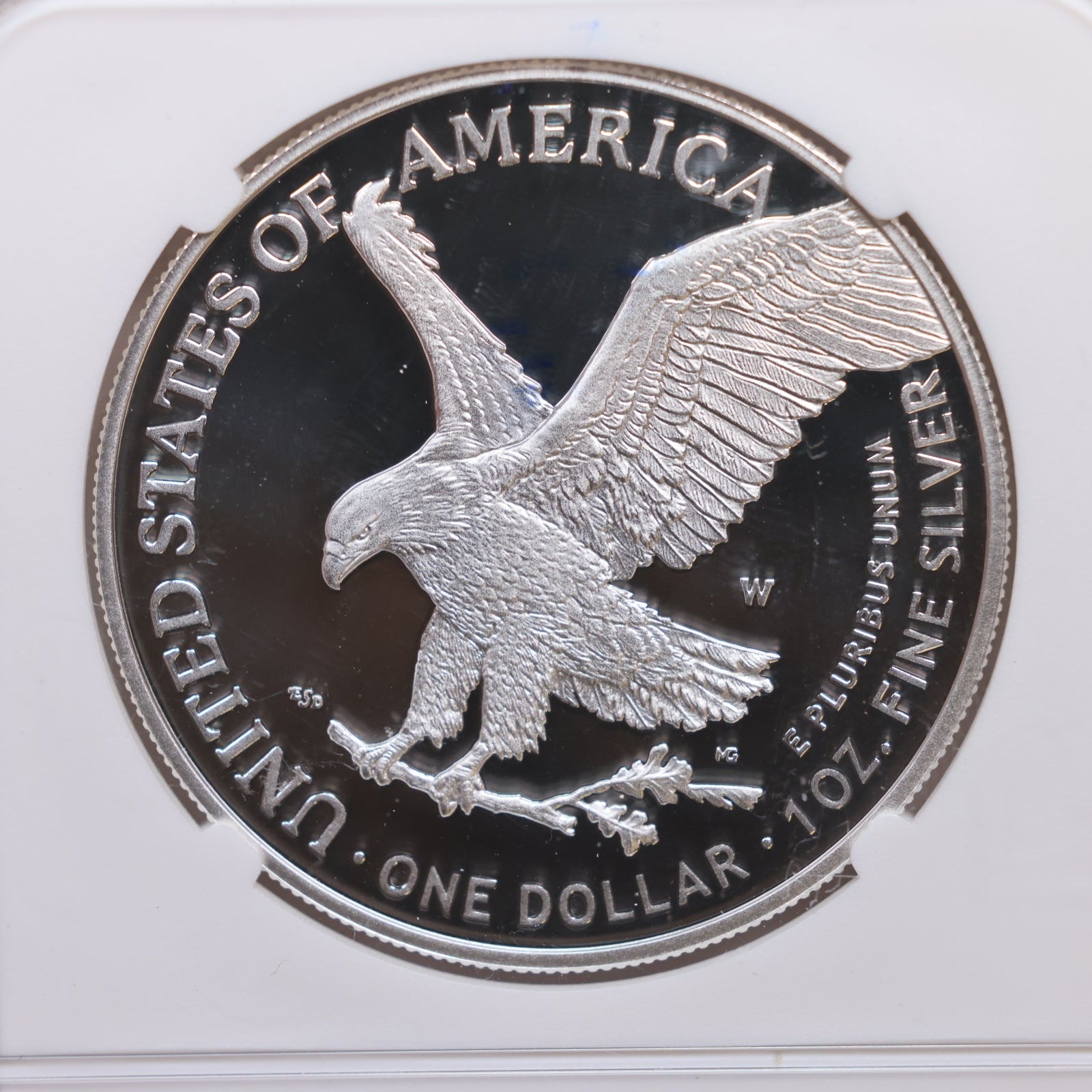 2021-W American Silver Eagle, Purple Heart Honor Label, NGC PR-70, Store #AE0281