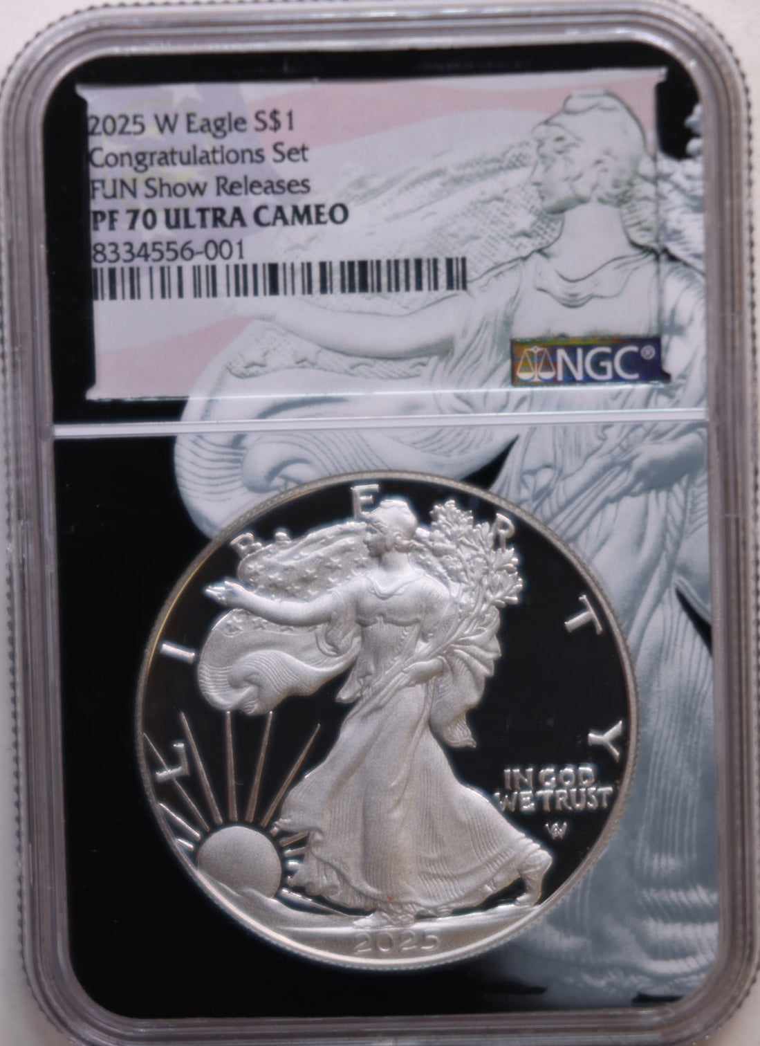 2025-W American Silver Eagle, Congratulations Set, NGC PR-70, Store #AE0282
