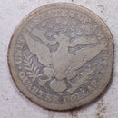 1915-D Barber Silver Quarter., Good., Clipped Planchet., Circulated Coin., Store