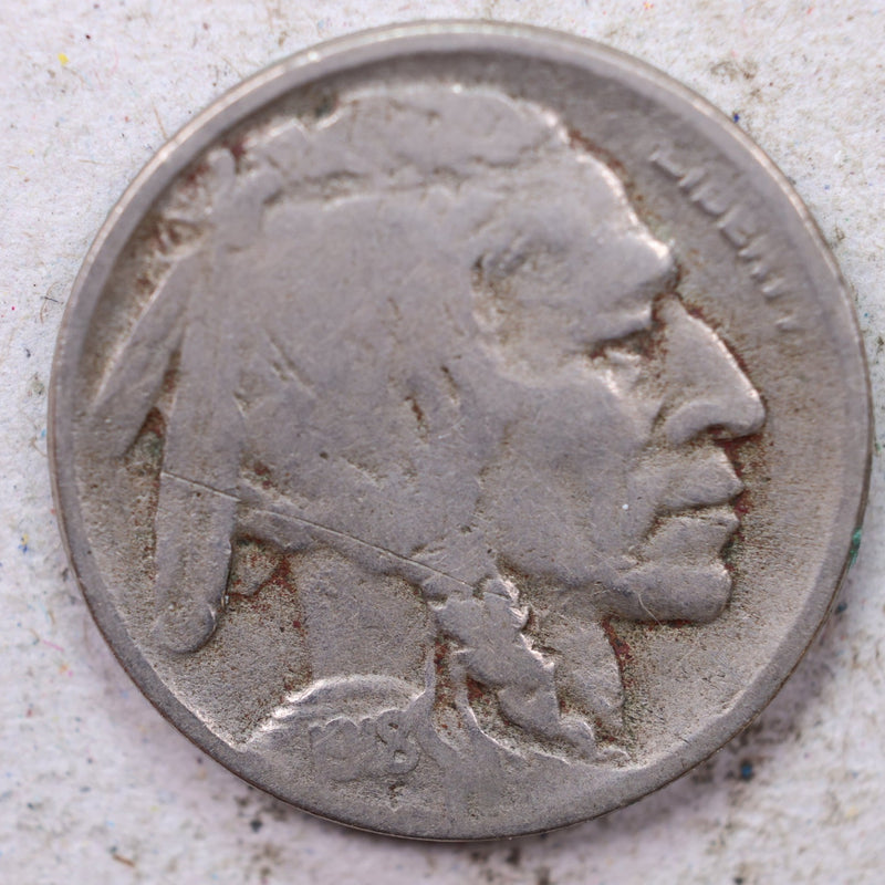 1918-D Buffalo Nickel., Very Good., Circulated Coin., Store
