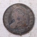 1827 Cap Bust Silver Dime., Very Good., Circulated Coin., Store