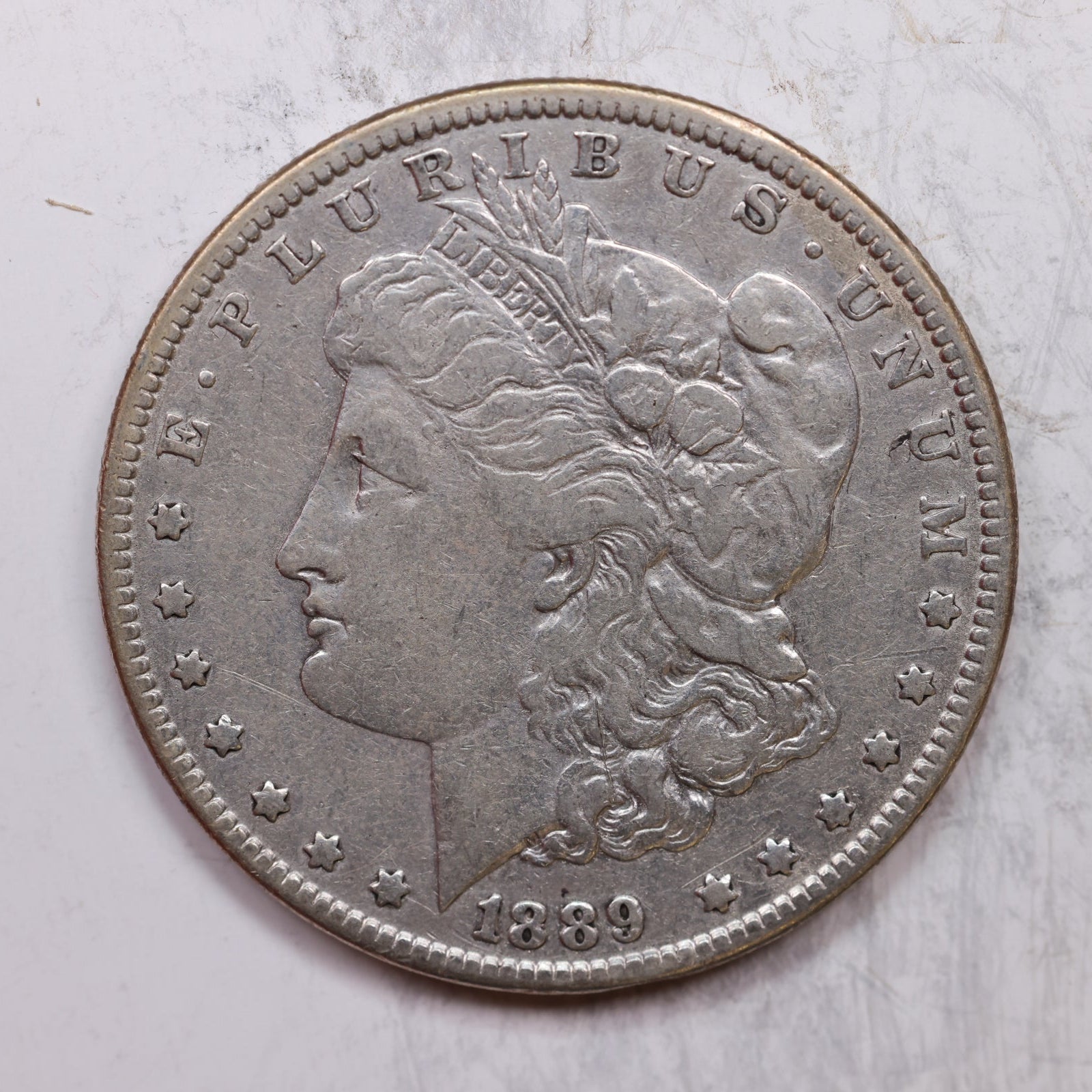 1889 Morgan Dollar, Very Fine+ Circulated Coin, Store #DR0172