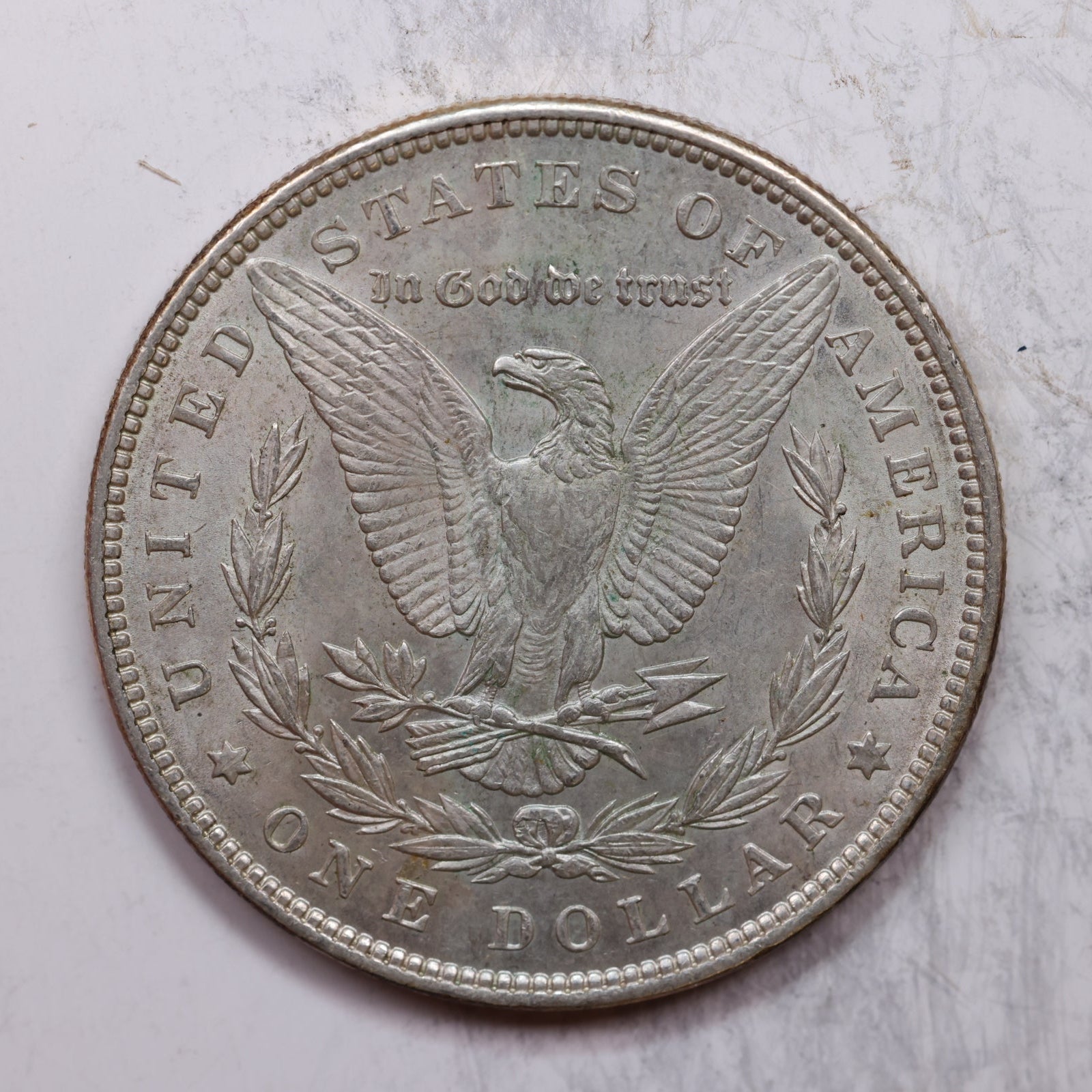 1890 Morgan Silver Dollar, Mint State Uncirculated Coin, Store Sale #DR0176