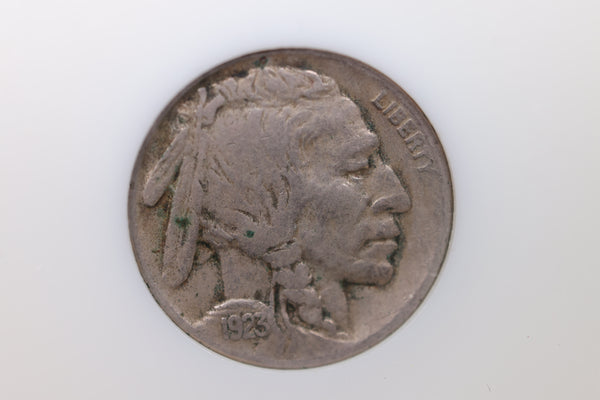 1923-S Buffalo Nickel. Harder Date., Very Fine Circulated Coin.,  SALE #88234