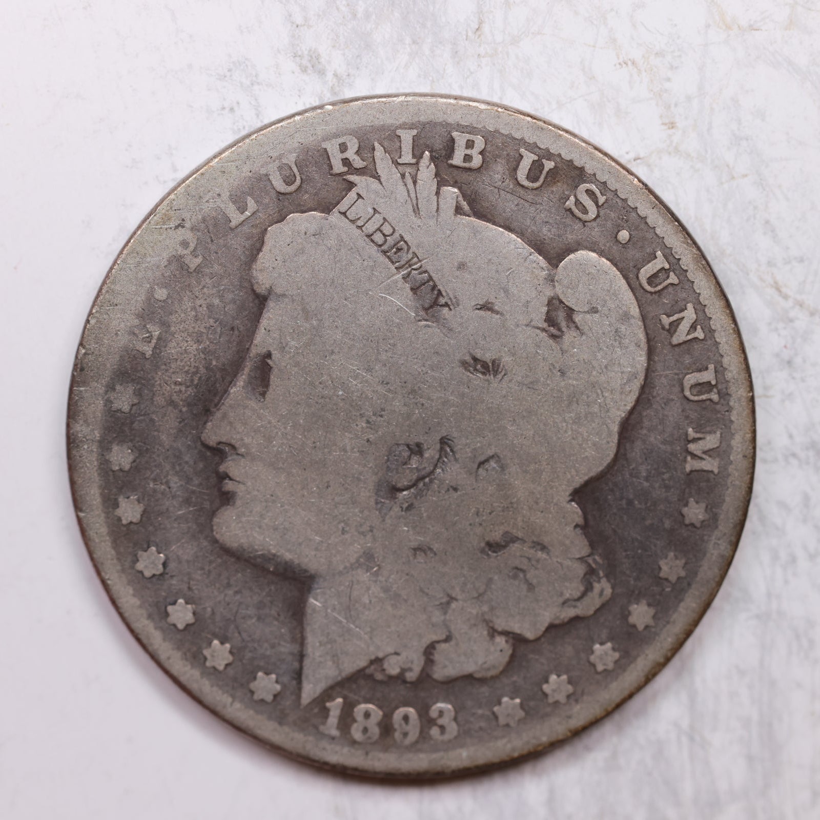 1893 Morgan Dollar, Good Circulated Coin, Store #DR0183