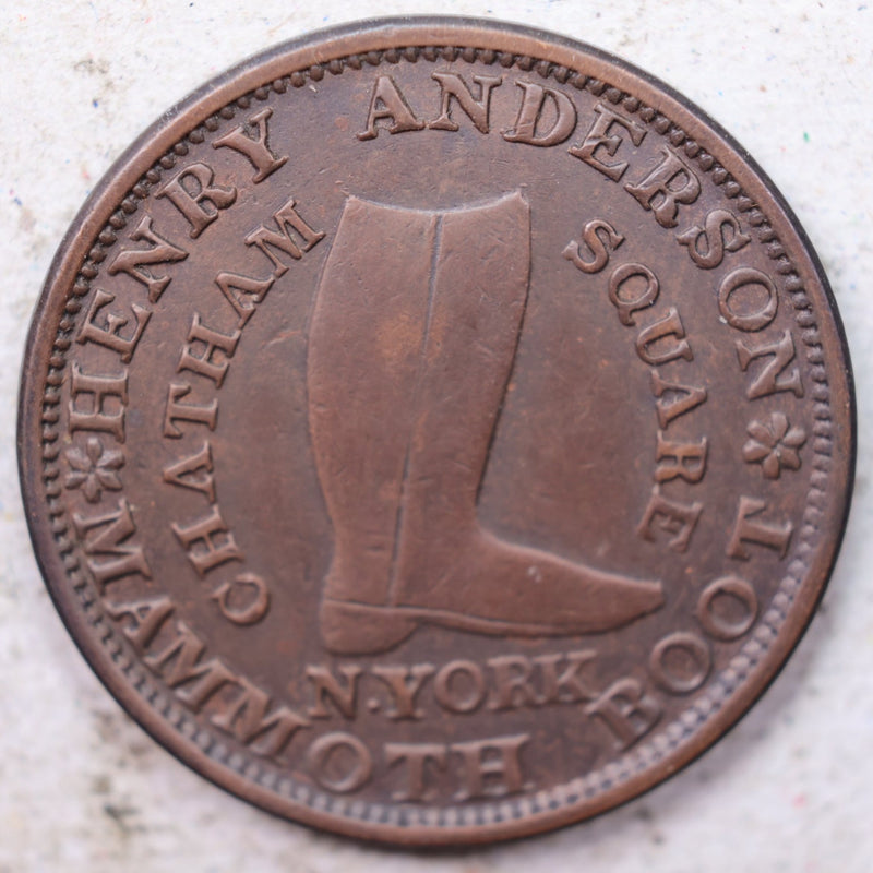 Hard Times Token., HT-219., Henry Anderson. Store Sale