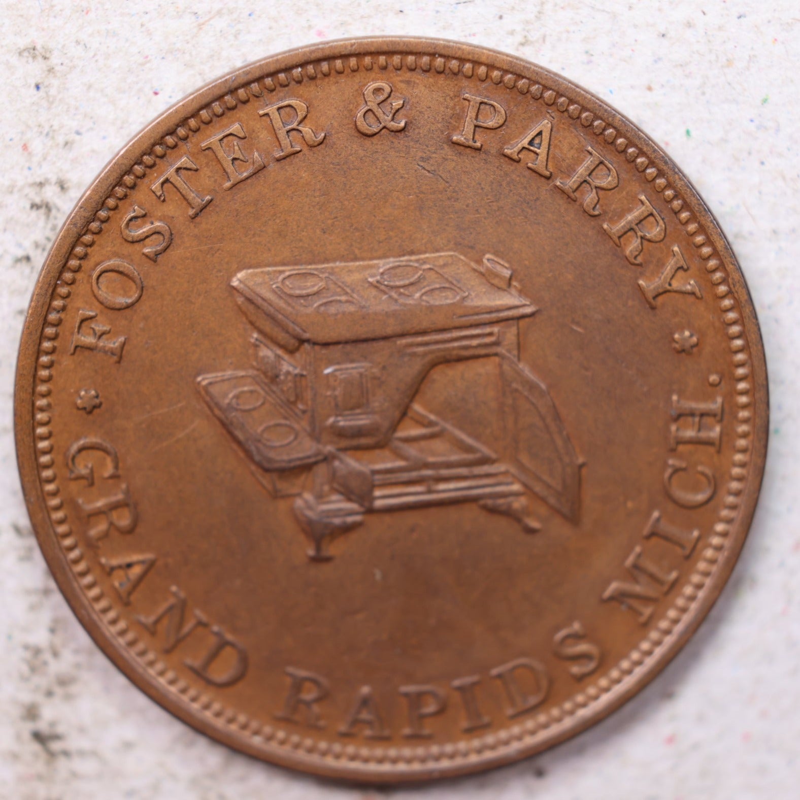 Token., Michigan-10., Grand Rapids., Foster and Parry. Store Sale #1944