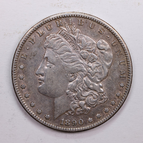 1890-S Morgan Silver Dollar., About Uncirculated Coin., SALE #DR0606