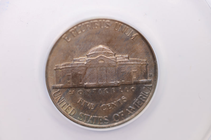 1939-S Jefferson Nickel., Reverse of 1938., ANACS MS-63., SALE