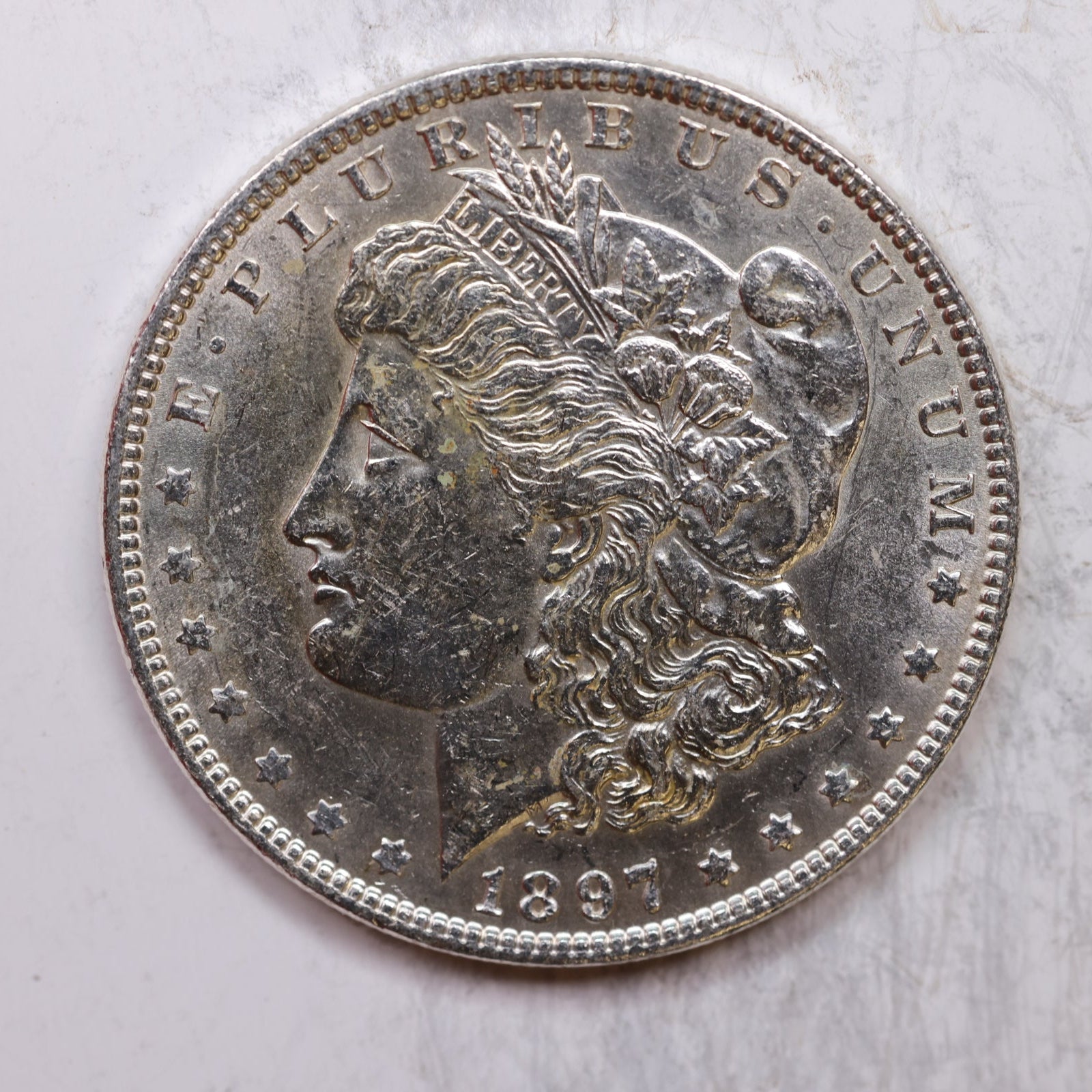 1897 Morgan Dollar, Uncirculated Mint Coin, Store #DR0201