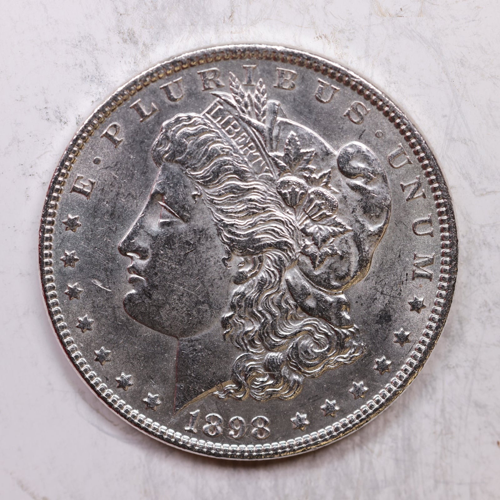 1898 Morgan Dollar, Uncirculated Mint Coin, Store #DR0209
