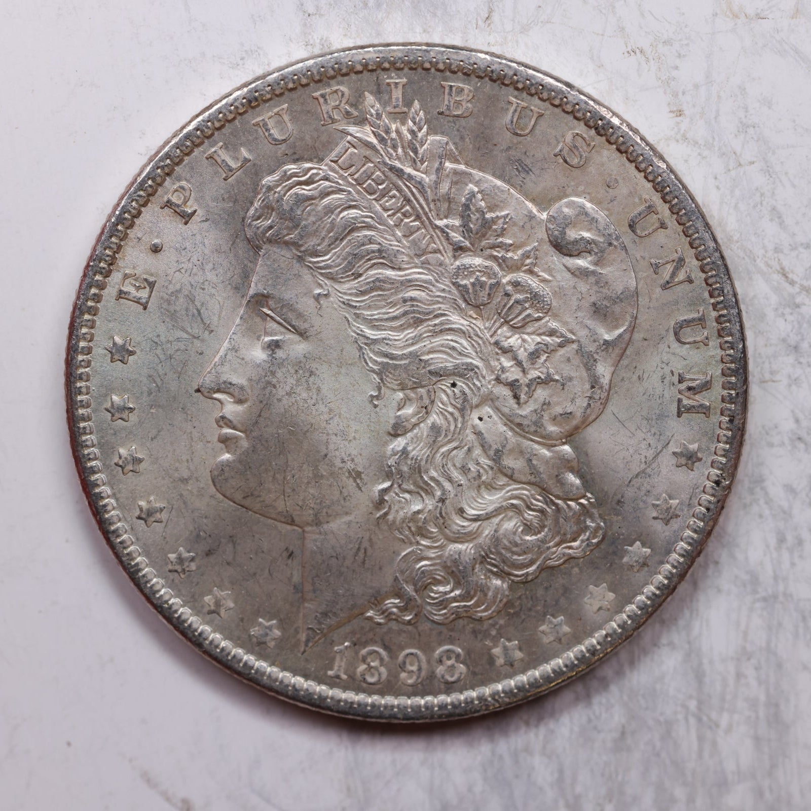 1898-O Morgan Silver Dollar, Mint State Uncirculated Coin, Store Sale #DR0212