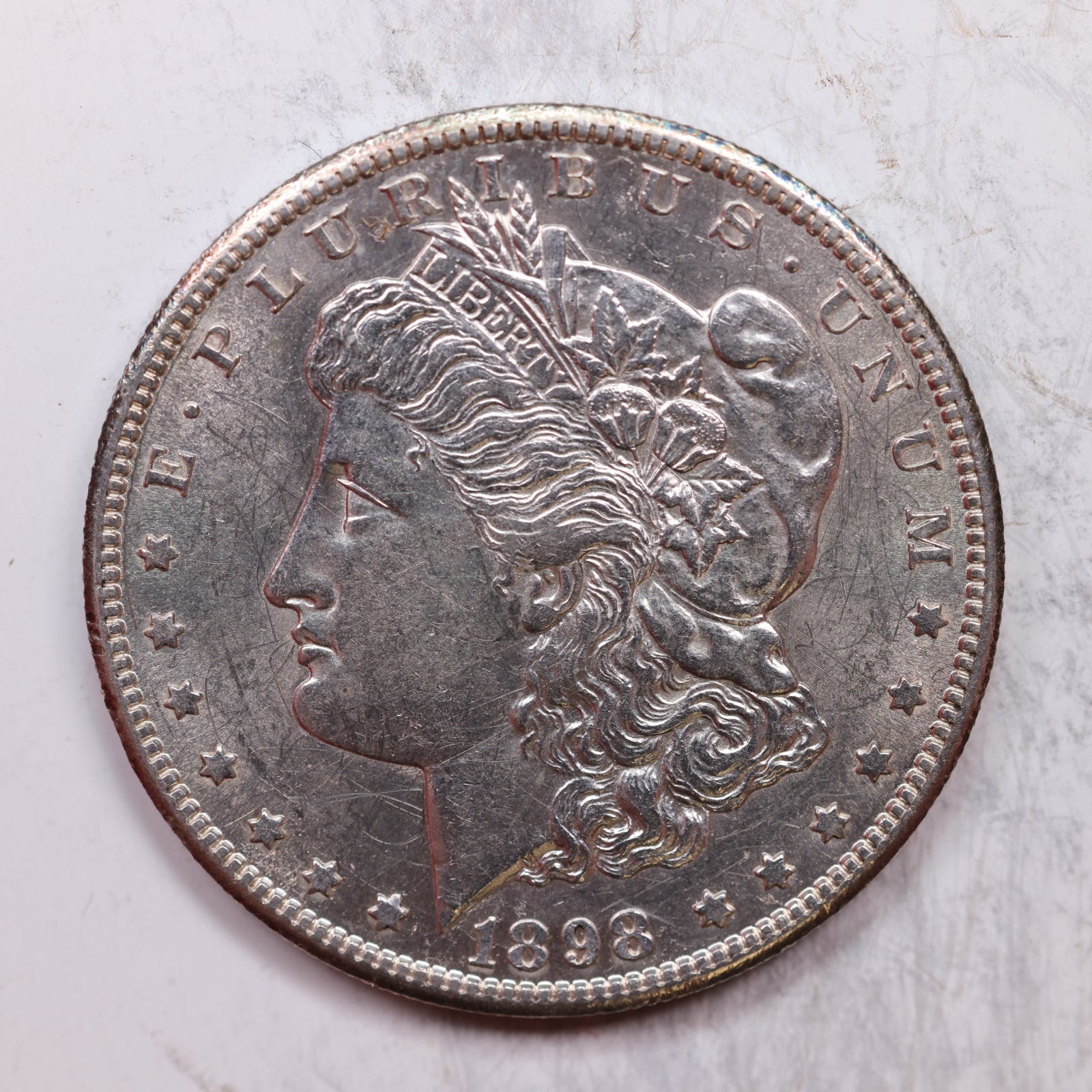 1898-S Morgan Dollar, Mint State Uncirculated Coin, Store #DR0214