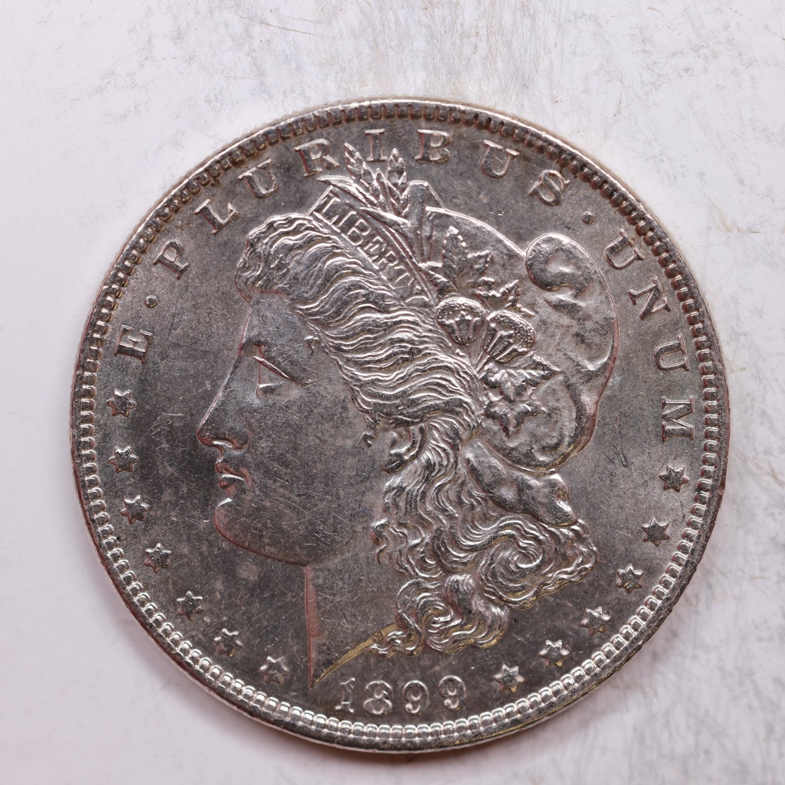 1899 Morgan Dollar, Mint State Uncirculated Coin, Store #DR0215