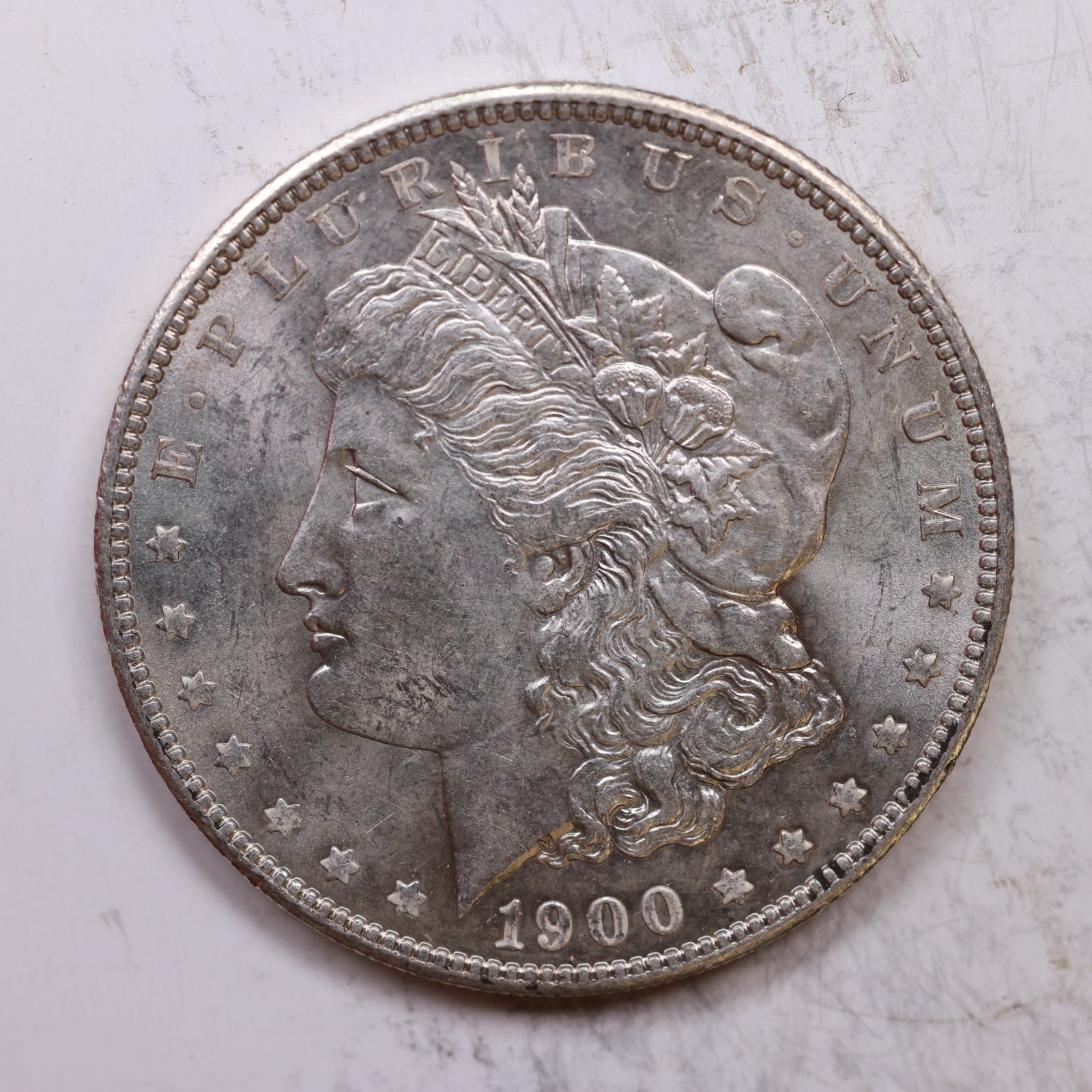 1900 Morgan Silver Dollar, Mint State Uncirculated Coin, Store Sale #DR0222