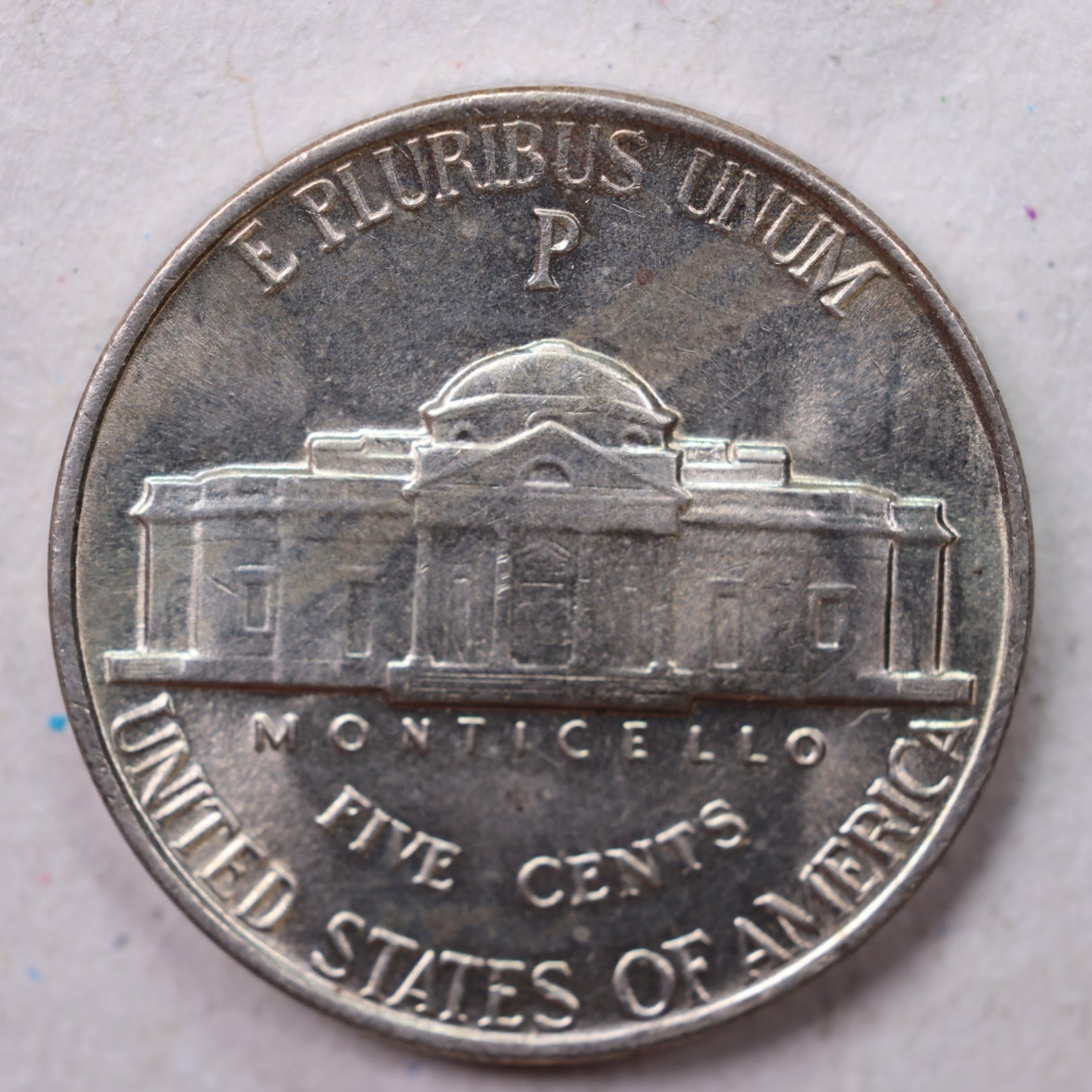 1943-P Jefferson Silver Nickel, Uncirculated coin, Store #UN943P