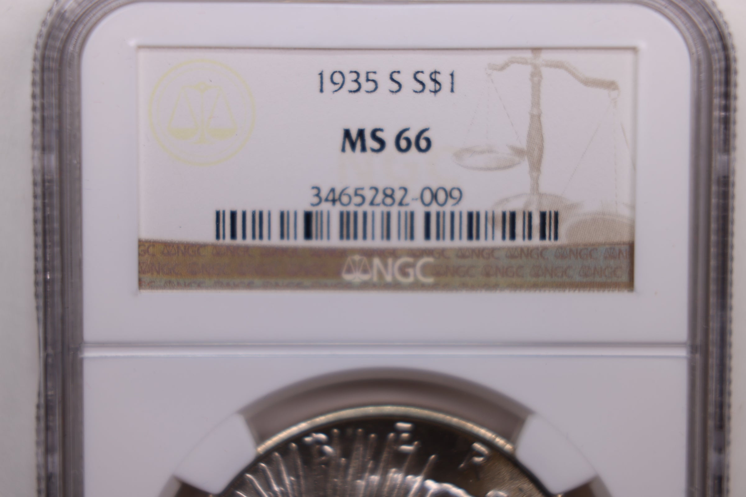 1935-S Peace Silver Dollar., 'Better Date in Grade'., NGC MS-66., STORE #GDR041