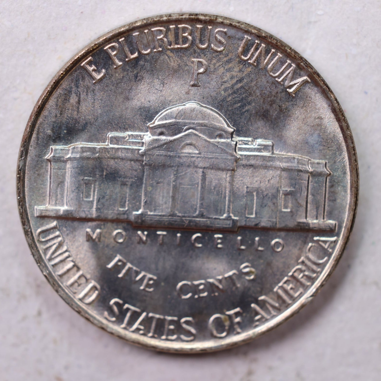 1945-P Jefferson Silver Nickel, Uncirculated coin, Store #UN945P