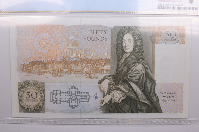 Great Britain/Bank of England., 50 Pound Note., PCGS CU-64., PPQ, Store