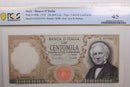 1970 Italy/Banca D'Italia., 100,000 Lire., PCGS XF-45., Store