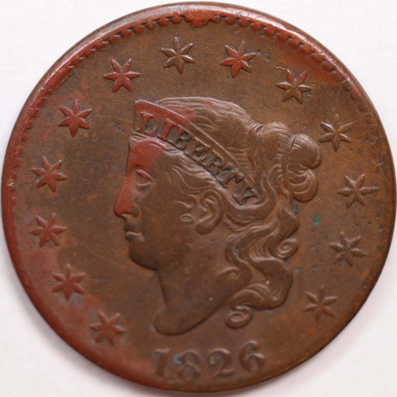 1830 Coronet Large Cent, Very Fine Circulated Coin, Store #CT0899