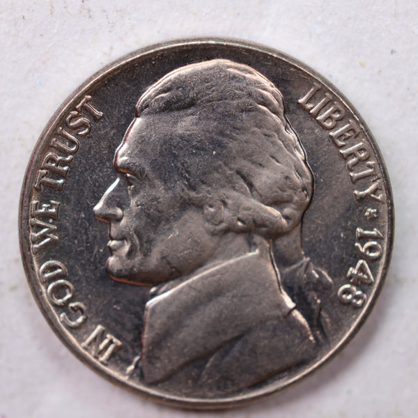 1948 Jefferson Nickel, Uncirculated coin, Store #UN948