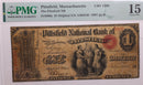 1865 $1, National Bank Note, Pittsfield, Massachusetts., PMG Fine 15., LGNG025