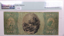 1865 $1, National Bank Note, Pittsfield, Massachusetts., PMG Fine 15., LGNG025