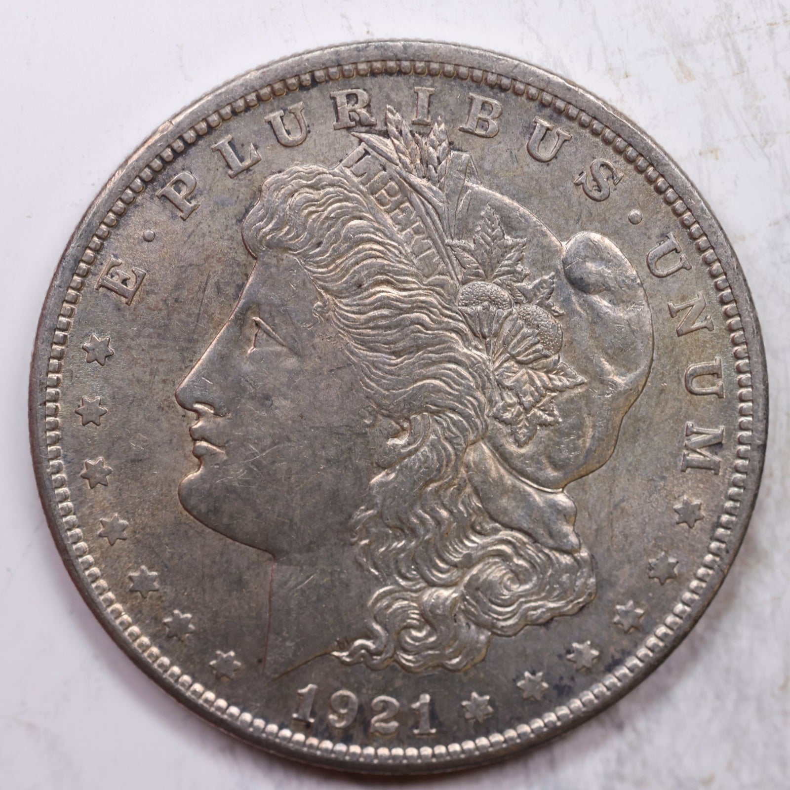 1921 Morgan Silver Dollar, Uncirculated Coin, Store Sale #DR0255